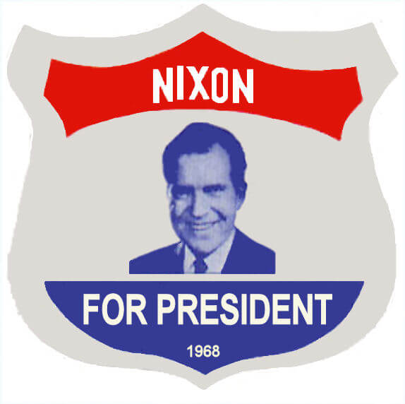 (image for) 1968 Nixon Presidential Sticker